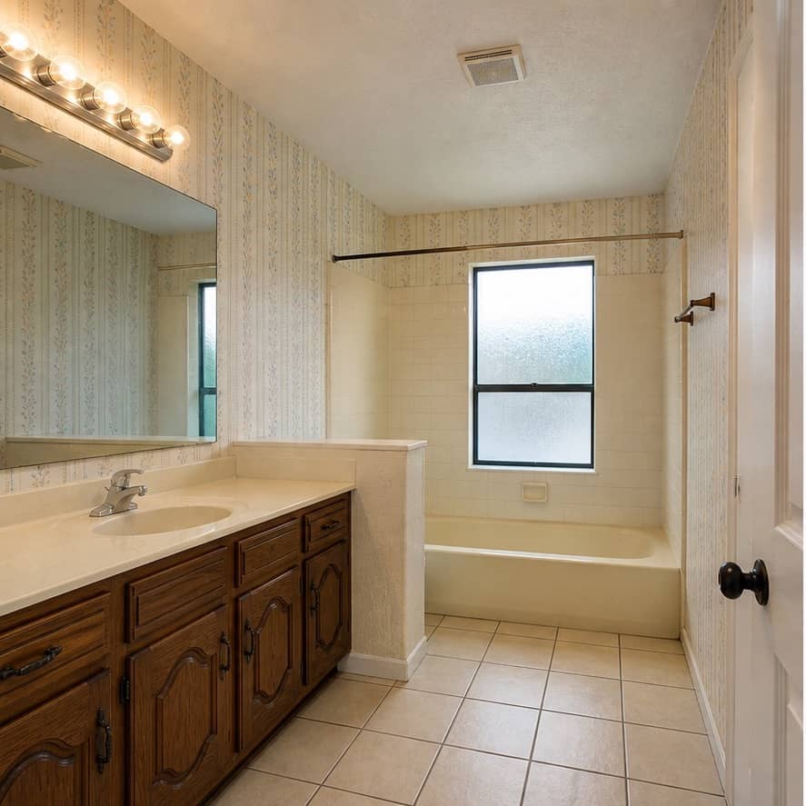 Bathroom before its renovation